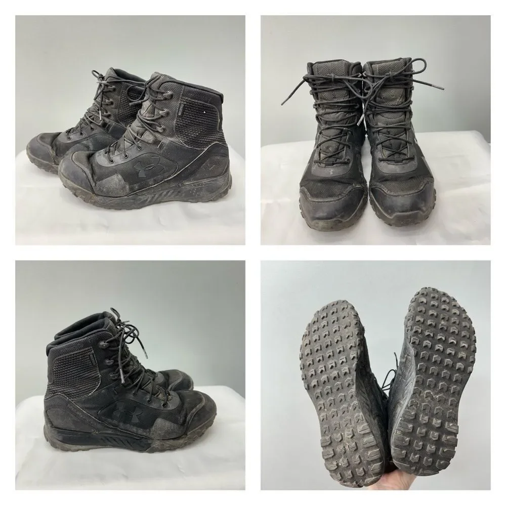 Under Armour Valsetz Rts black‎ tactical boots men's 11.5 waterproof 3022138
